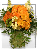 Thanksgiving Feast - Orange Roses Bouquet